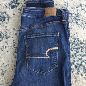 American Eagle super high rise stretch jean